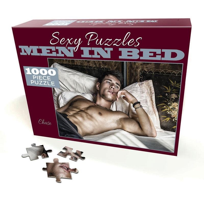 Sexy Puzzles - Men In Bed - Chase - 100 piece Jigsaw Puzzle