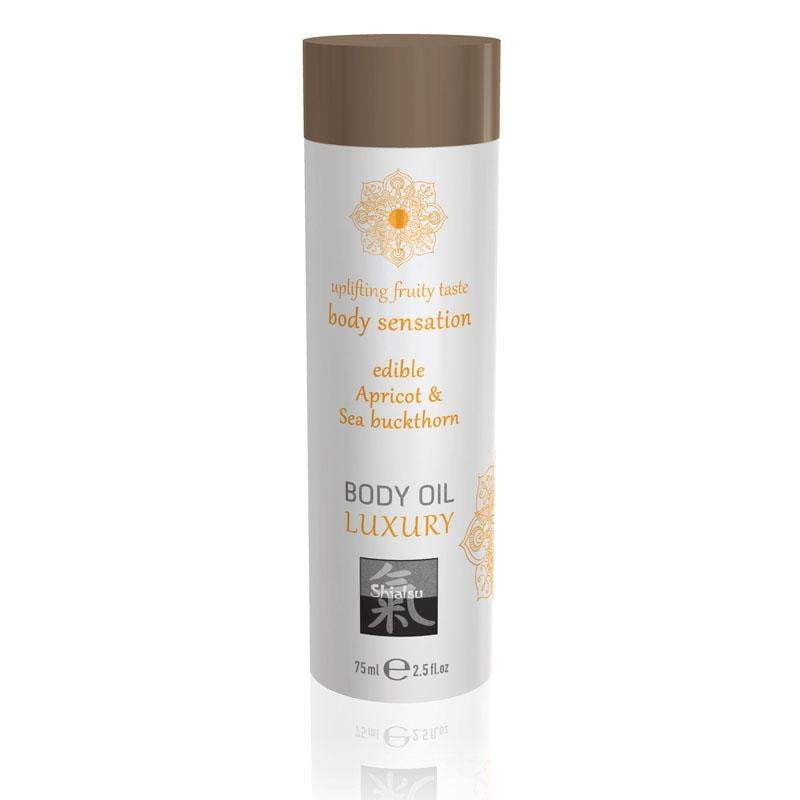 SHIATSU Edible Body Oil - Luxury - Apricot & Sea Buckthorn 75ml
