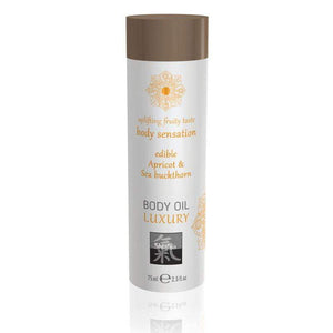 SHIATSU Edible Body Oil - Luxury - Apricot & Sea Buckthorn 75ml