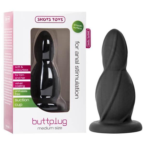 Shots Buttplug - Black Medium Butt Plug