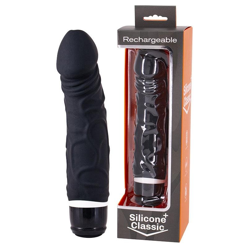 Silicone Classic 3+ - Black Vibrator