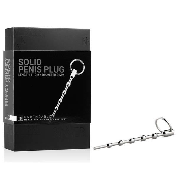 Sinner Gear Unbendable Beaded Solid 11cm Metal Dilator with Pull Ring