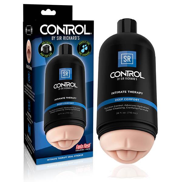 Sir Richards Control Intimate Therapy Mouth Stroker - Mouth Masturbator in Discrete Package