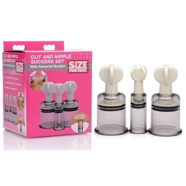 Size Matters Clit and Nipple Suckers Set - Set of 3