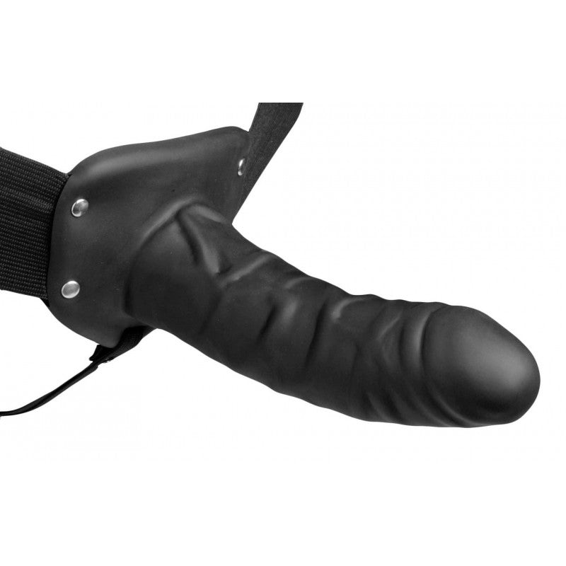 Size Matters Erection Assist - Black 6 Inch Hollow Strap-On