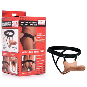 Size Matters Silicone Dildo Strap-On - Flesh 