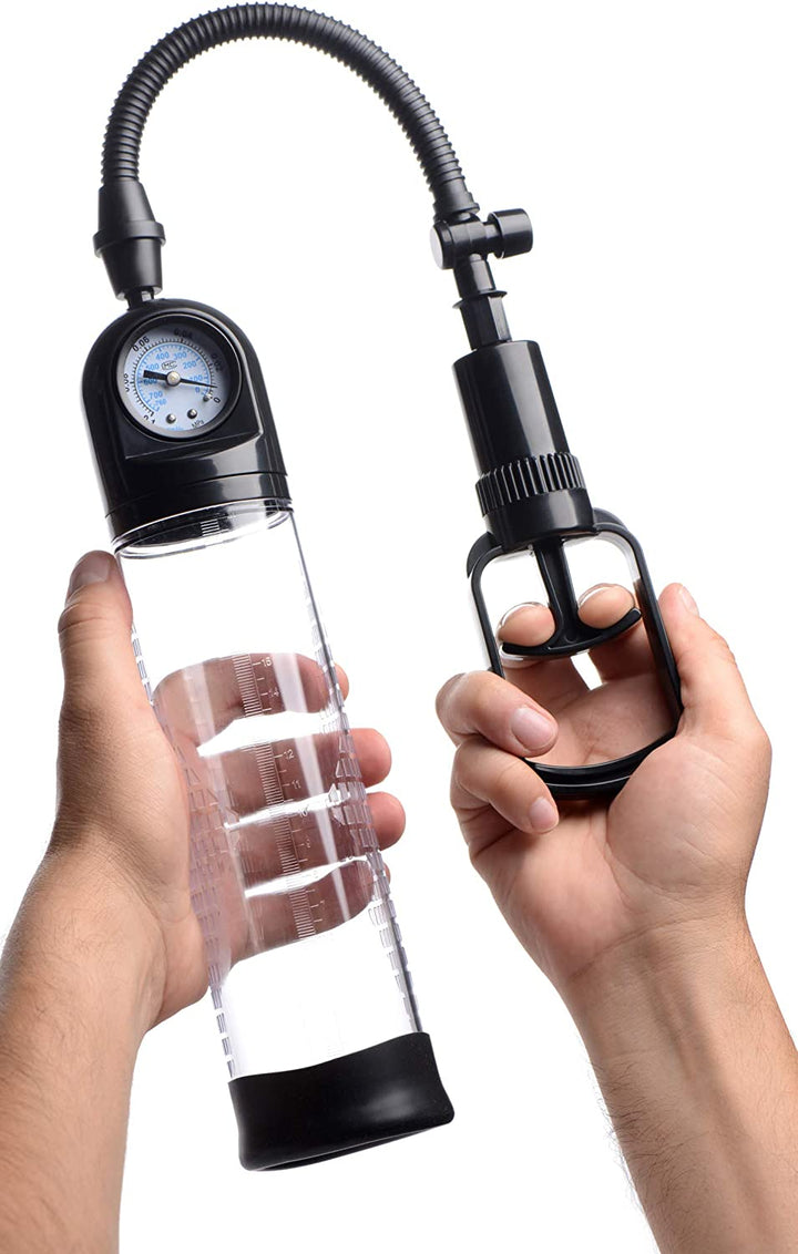 Size Matters Trigger Penis Pump with Gauge