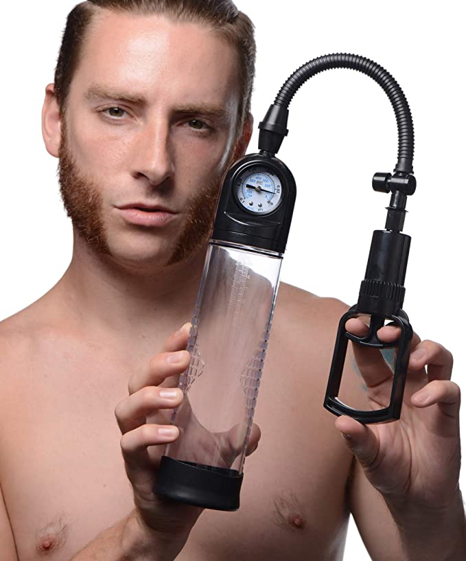 Size Matters Trigger Penis Pump with Gauge