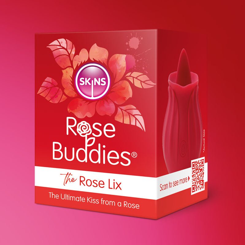 Skins Rose Buddies - The Rose Lix Flicking Stimulator - Red