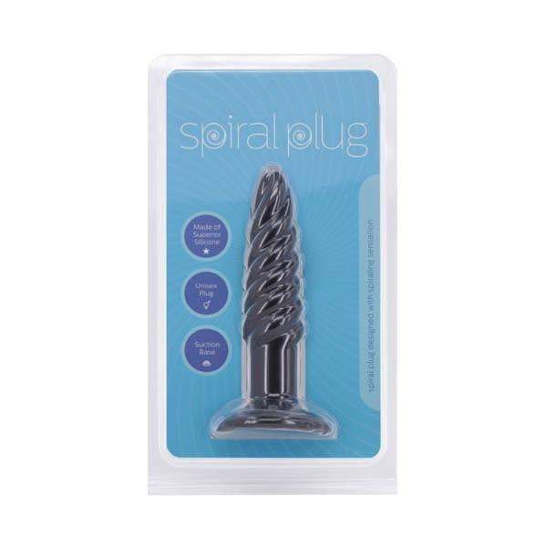 Spiral Plug - Black 11.5 cm Butt Plug