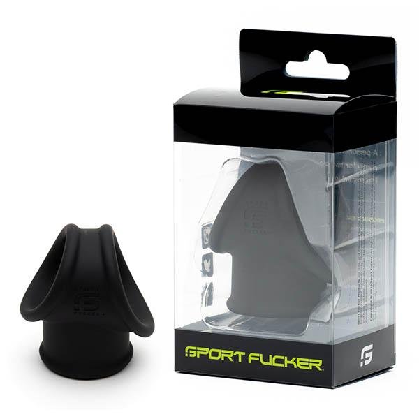 Sport Fucker Black Tube Cock & Ball Harness Ring