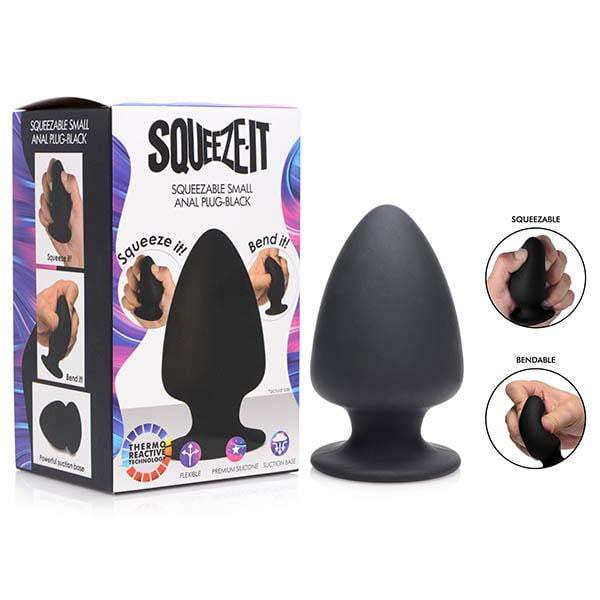 Squeeze-It Squeezable Black Small Anal Plug