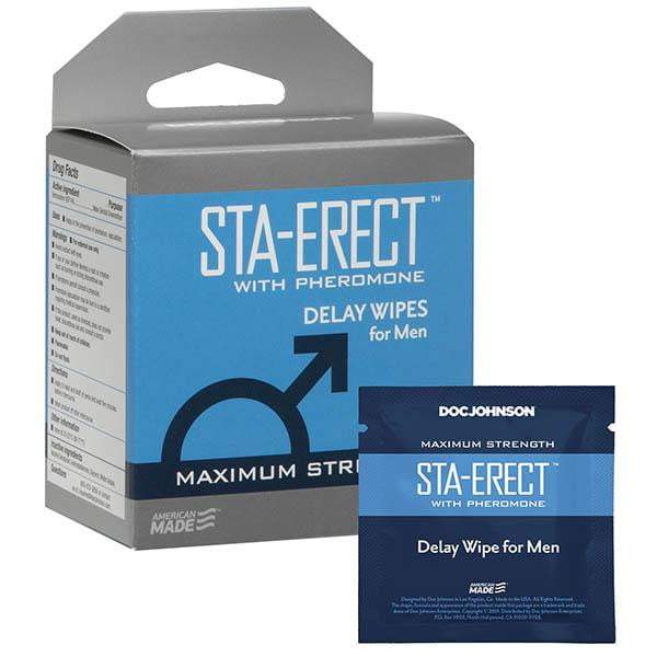 Sta-Erect Delay Wipes for Men - 10 Pack
