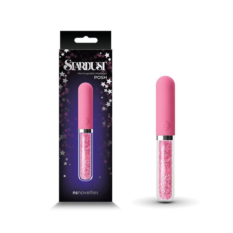 Stardust - Posh - Pink Glass Vibrator