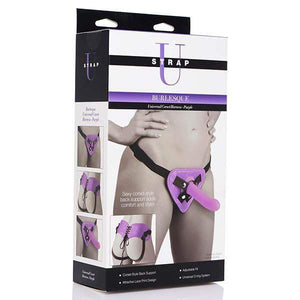 Strap U Burlesque Universal Purple Harness