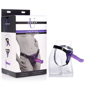 Strap-U Comfort Ride Strap On Set - Purple 17.8 cm Strap-On