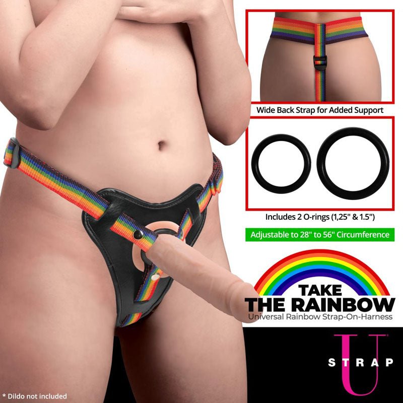 Strap-U Take the Rainbow Universal Strap-On Harness