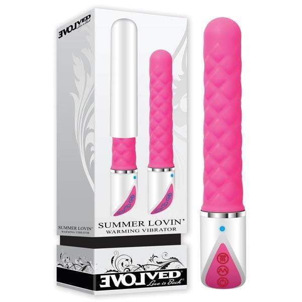 Summer Lovin' - White/Pink 19 cm (7.5'') USB Rechargeable Warming Vibrator