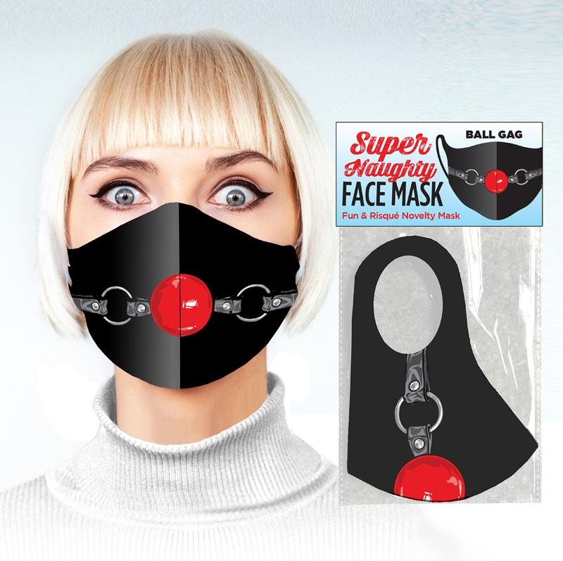 Super Naughty Novelty Face Bondage Ball Mask