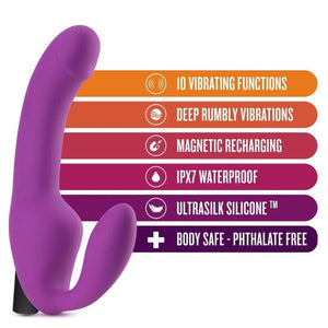 Temptasia Cyrus Strapless Purple Dildo