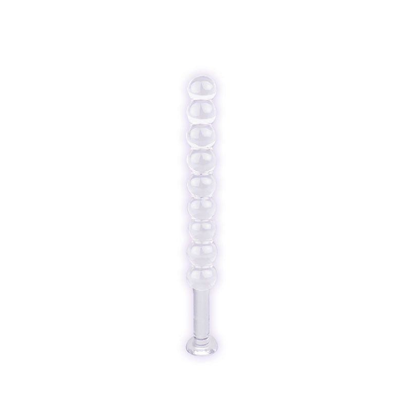 The 9's First Clear Glass Thins - Spherical Anal Beads