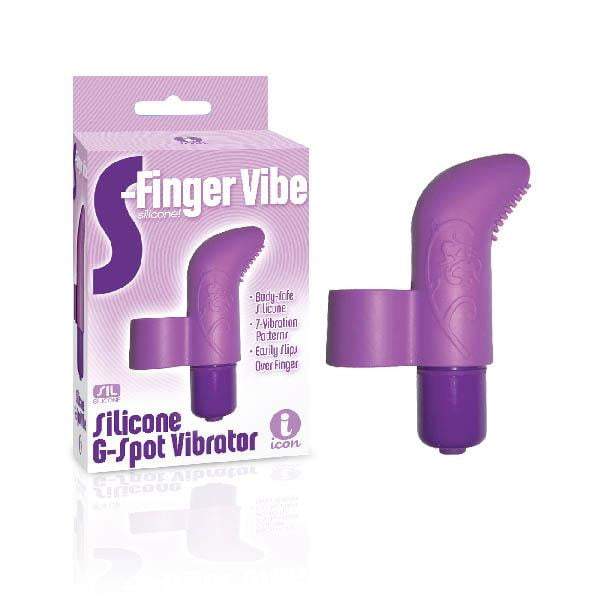 The 9's Purple S-Finger Vibe Stimulator