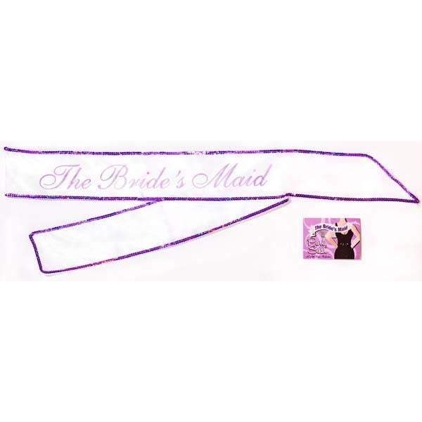 The Bride's Maid Sash - White Hens Party Sash