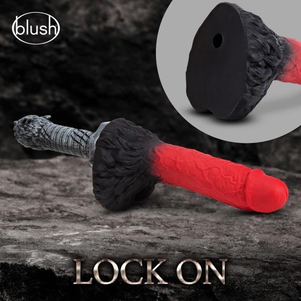 The Realm Lycan Lock On Red Werewolf Dildo