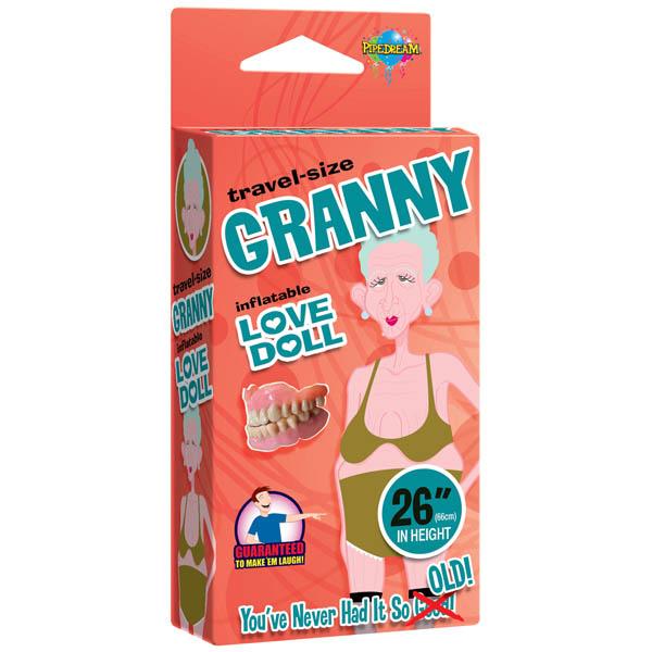 Travel-size Granny Love Doll - Miniature Blow Up Doll