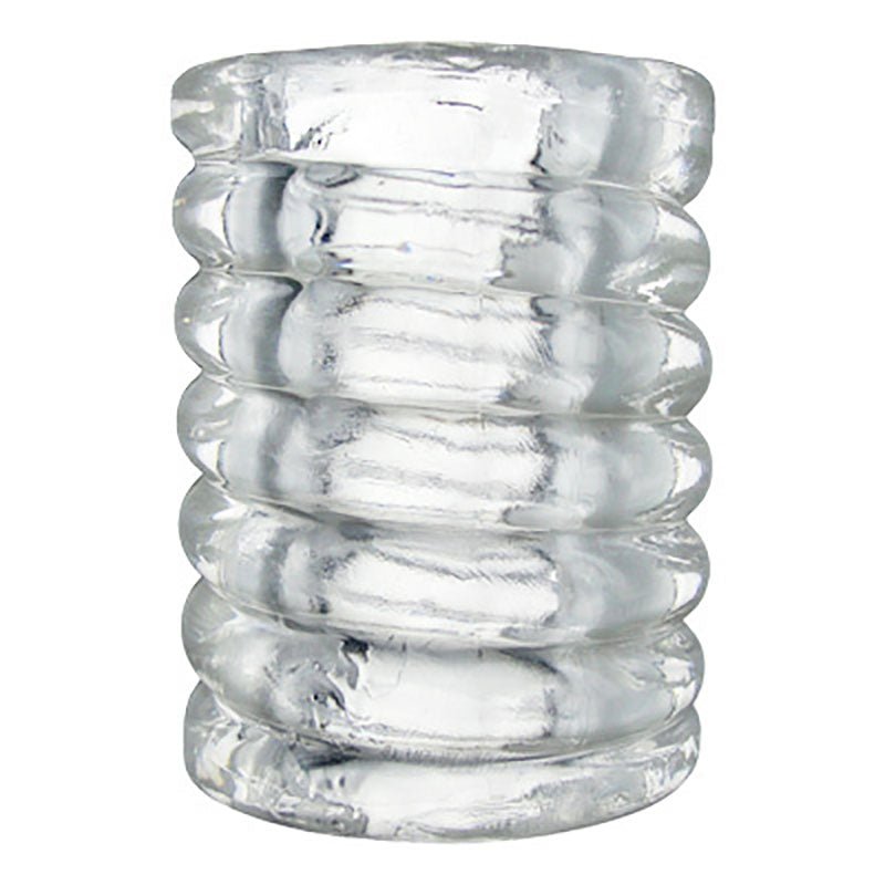 Trinity Spiral Ball Stretcher Ring - Clear
