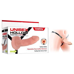 Unisex Hollow Strap On - Flesh 16.5 cm (6.5'') Hollow Strap-On