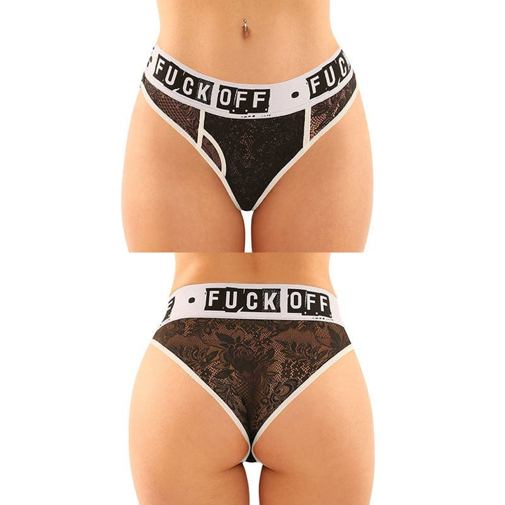 VIBES FUCK OFF Brief & Thong - 2 Pack - L/XL