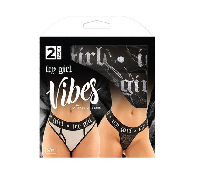 VIBES ICY GIRL Brief & Thong - 2 Pack - L/XL