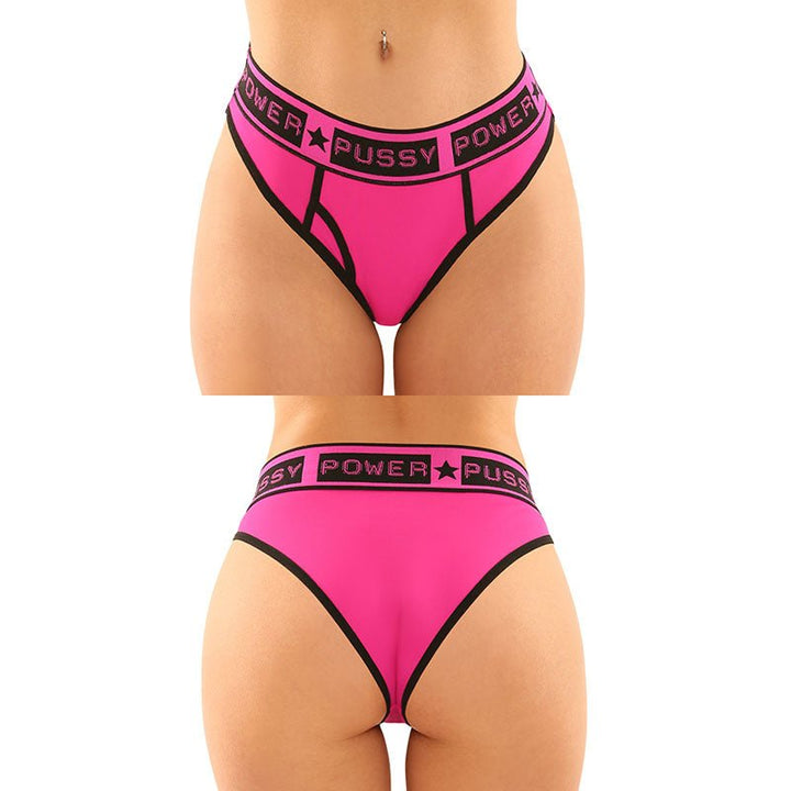 VIBES PUSSY POWER Brief & Thong - 2 Pack - L/XL