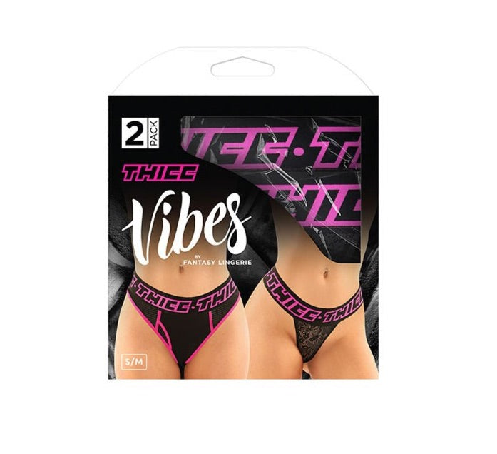 VIBES THICC Brief & Thong - 2 Pack - L/XL