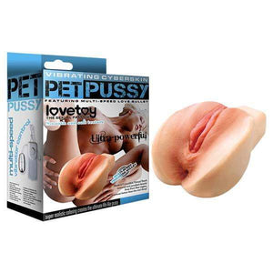 Vibrating CyberSkin Pet Pussy - Flesh Vibrating Vagina Stroker