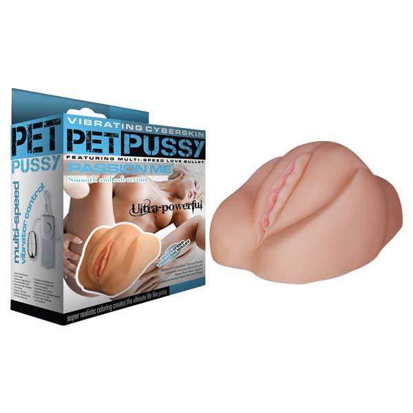 Vibrating CyberSkin Pet Pussy - Flesh Vibrating Vagina Stroker
