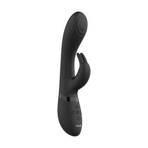 Vive Cato Pulsating Tip Rabbit Vibrator - Black