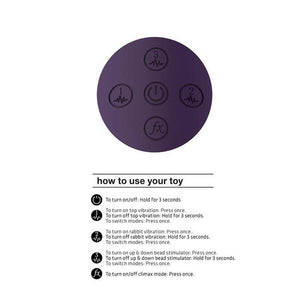 Vive Halo - Purple Rabbit Vibrator