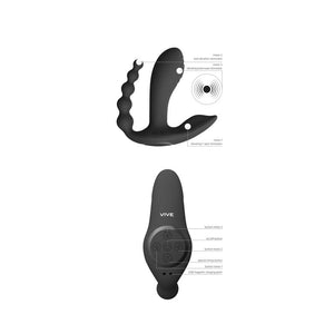 Vive KATA - Black Stimulator with Wireless Remote