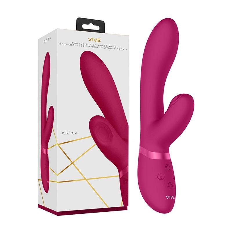 Vive Kyra - Pink Rabbit Vibrator with Pulsing Tip