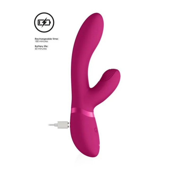 Vive Kyra Pulsating Tip Rabbit Vibrator - Pink
