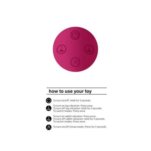 Vive Kyra Pulsating Tip Rabbit Vibrator - Pink