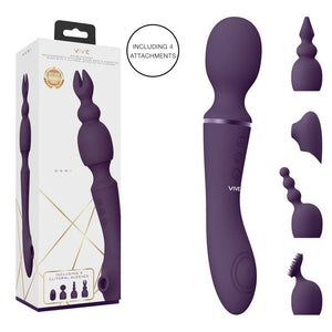 Vive NAMI - Purple 32cm Massager Wand with Pulse Wave
