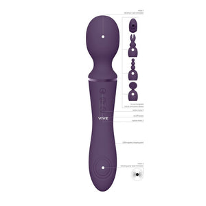 Vive NAMI - Purple 32cm Massager Wand with Pulse Wave