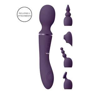 Vive NAMI - Purple 32cm Massager Wand with Pulse Wave
