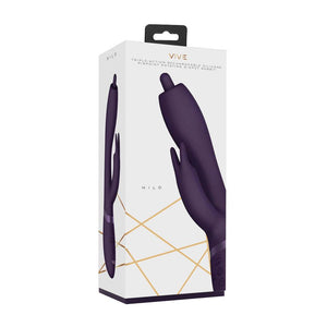 Vive Nilo - Purple Rabbit Vibrator with Swirling Tip