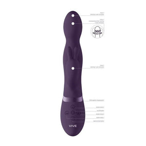 Vive Niva Rotating Vibrator - Purple