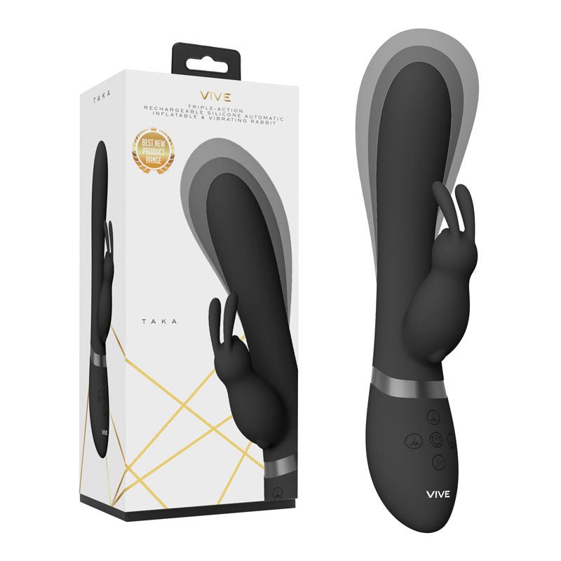 Vive TAKA - Black Inflatable Rabbit Vibe