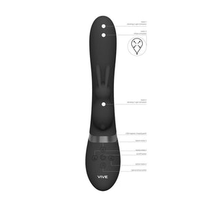 Vive TAKA - Black Inflatable Rabbit Vibe